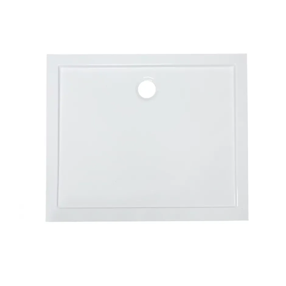 GoodHome Receveur de douche acrylique 80 x 100 cm, blanc, Vorma* Receveur De Douche