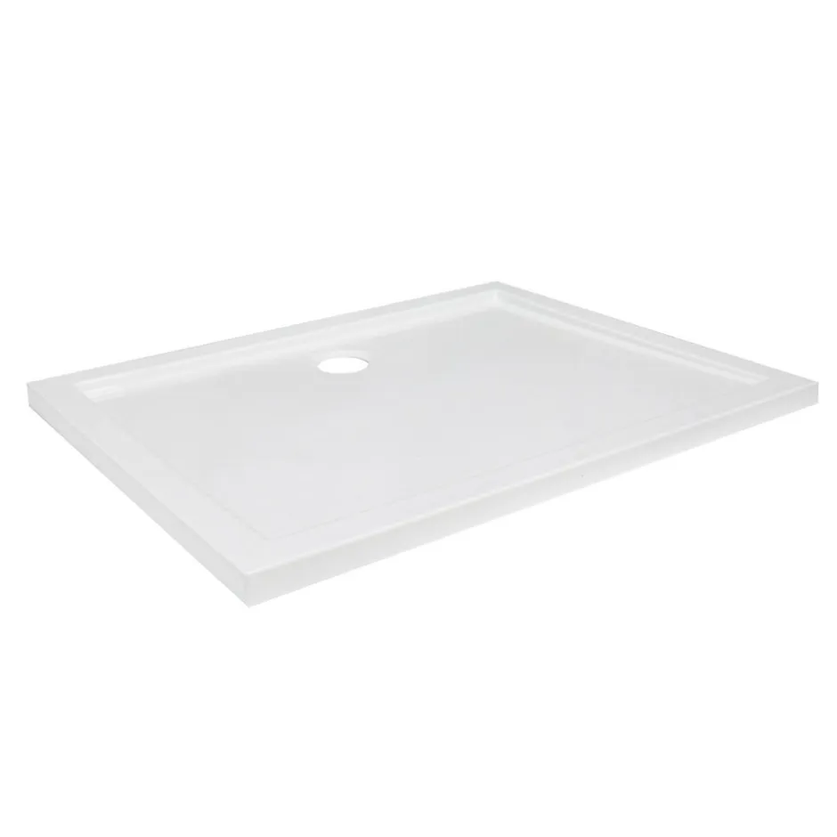 GoodHome Receveur de douche acrylique 80 x 100 cm, blanc, Vorma* Receveur De Douche