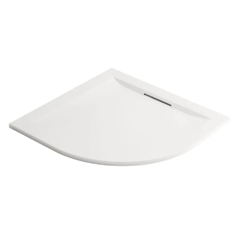 Jacob Delafon Receveur de douche antidérapant 90 x 90 Flight Pure quart de rond blanc