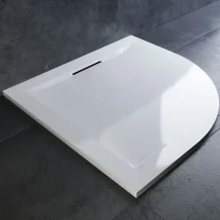 Jacob Delafon Receveur de douche antidérapant 90 x 90 Flight Pure quart de rond blanc