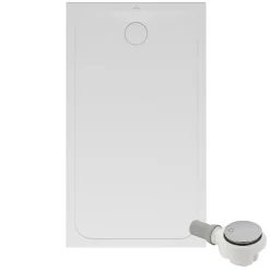 Villeroy & Boch Receveur de douche antidérapant 140 x 80 VILLEROY ET BOCH Lifetime Plus Cerasoft céramique blanc + Bonde chromé brossé* Receveur De Douche
