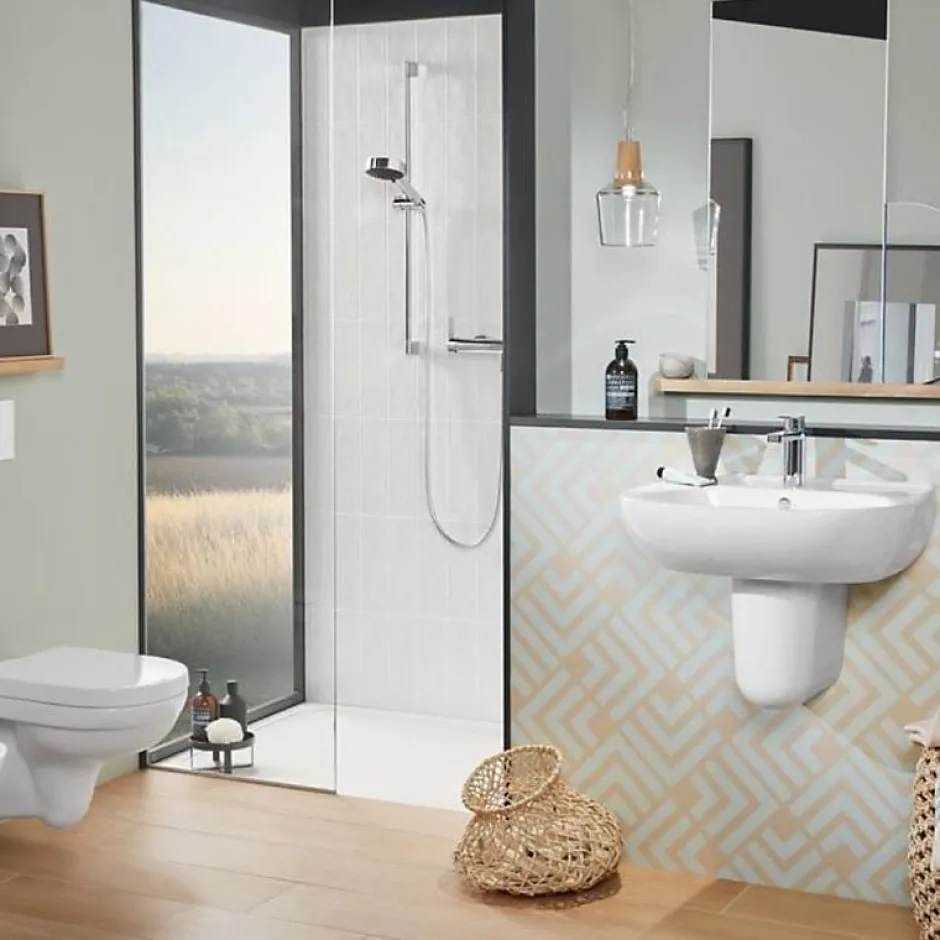 Villeroy & Boch Receveur de douche antidérapant 120 x 90 VILLEROY ET BOCH Lifetime Plus céramique blanc + Bonde chromé* Receveur De Douche