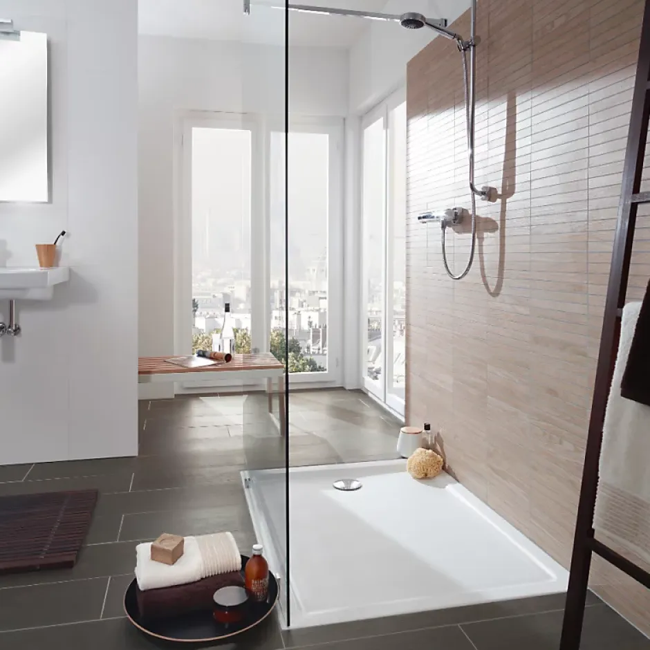 Villeroy & Boch Receveur de douche antidérapant 120 x 90 VILLEROY ET BOCH Lifetime Plus céramique blanc + Bonde chromé* Receveur De Douche