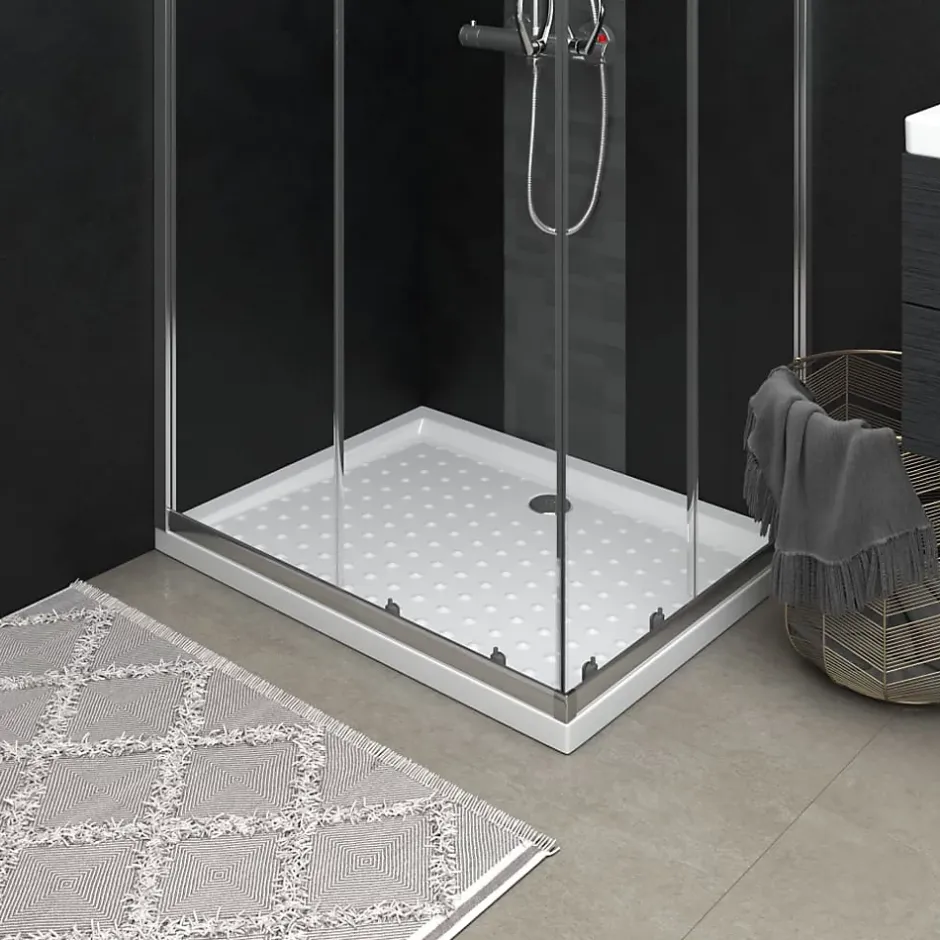 Vidaxl Receveur de douche avec picots Blanc 90x70x4 cm ABS