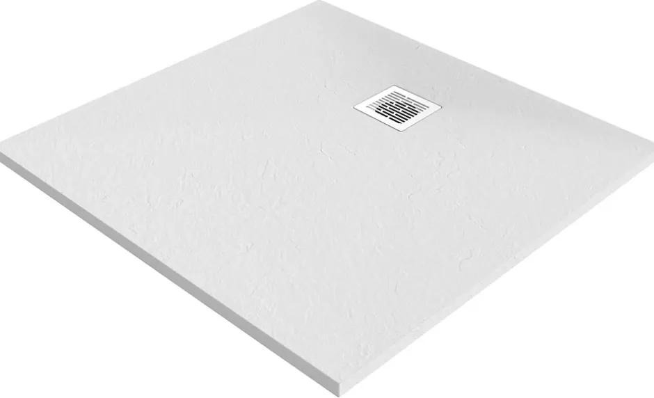 GoodHome Receveur de douche blanc en résine L.90 x l.90 cm, Douro* Receveur De Douche