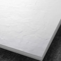 U-tile Receveur de douche blanc 160 x 90 cm haute densité aspect ardoise - grille carrée excentrée* Receveur De Douche