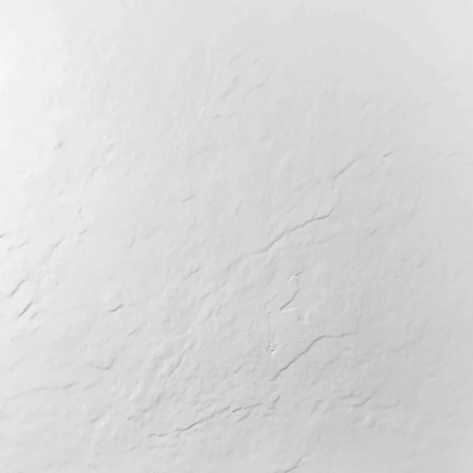 U-tile Receveur de douche blanc 160 x 90 cm haute densité aspect ardoise - grille carrée excentrée* Receveur De Douche