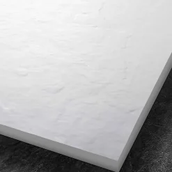 U-tile Receveur de douche blanc 200 x 100 cm haute densité aspect ardoise - grille caniveau* Receveur De Douche