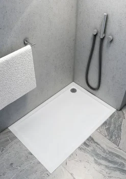 Otitec Receveur de douche en acrylique blanc - rectangulaire - ZAHER - 100 x 90