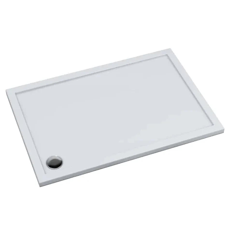Otitec Receveur de douche en acrylique blanc - rectangulaire - ZAHER - 100 x 90