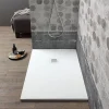 Kiamami Valentina Receveur De Douche En Résine 150X80 Blanc Effet Pierre