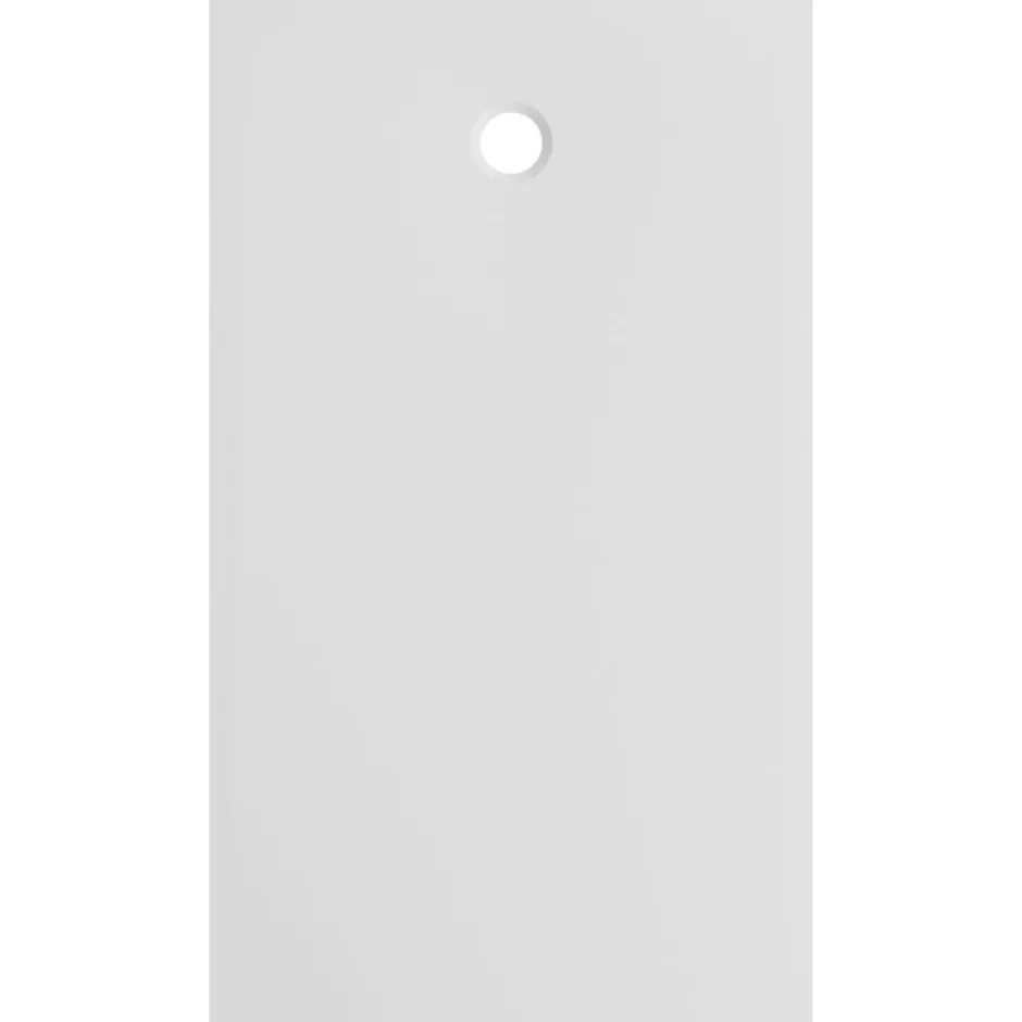 GoodHome Receveur de douche extra-plat l.90 x L.160 cm blanc anti dérapant, Leira