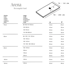 Poalgi Receveur de douche extraplat blanc ivoire 90x160 cm Arena -* Receveur De Douche
