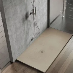 Poalgi Receveur de douche extraplat beige 80x170 cm Hos's -* Receveur De Douche