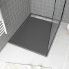 Galedo Receveur de douche extra-plat 90 x 120 cm, acrylique, gris, Pedra* Receveur De Douche