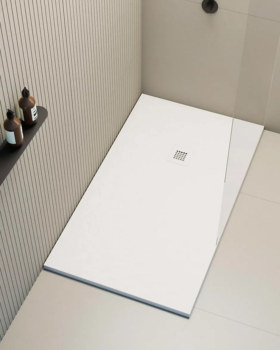 Poalgi Receveur de douche extraplat blanc 100x120 cm Hos's -* Receveur De Douche