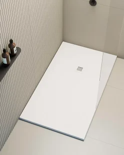 Poalgi Receveur de douche extraplat blanc 80x150 cm Hos's -