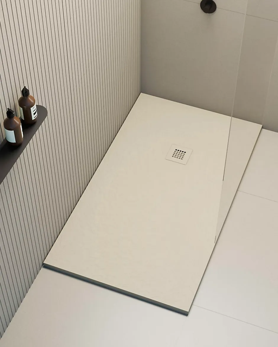 Poalgi Receveur de douche extraplat blanc perle 100x180 cm Hos's -