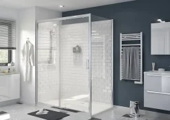 GoodHome Receveur de douche extra-plat l.90 x L.160 cm blanc anti dérapant, Limski* Receveur De Douche