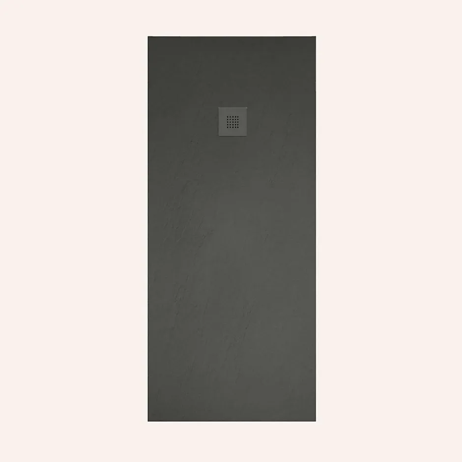 Poalgi Receveur de douche extraplat noir 90x100 cm Hos's -* Receveur De Douche