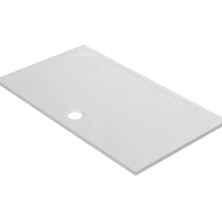 GoodHome Receveur de douche extra-plat l.80 x L.140 cm blanc anti dérapant, Limski