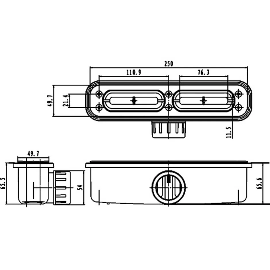 Lavaberg Receveur de Douche Extraplat 180x80cm Blanc - Résine Minérale - Antidérapant - Effet Ardoise - Bonde Incluse -* Receveur De Douche