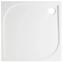 GoodHome Receveur de douche extra-plat l.90 x L.90 cm blanc anti dérapant, Limski* Receveur De Douche
