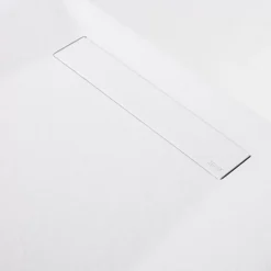 Sanizéo Receveur de Douche Extraplat 100X180cm Blanc - Résine Minérale - Antidérapant - Effet Pierre Naturelle - RÉSIGRÈS.* Receveur De Douche
