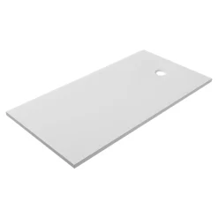 GoodHome Receveur de douche extra-plat l.80 x L.100 cm blanc anti dérapant, Leira* Receveur De Douche