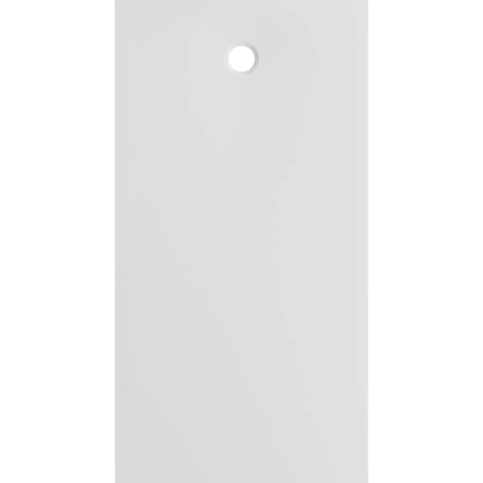 GoodHome Receveur de douche extra-plat l.80 x L.100 cm blanc anti dérapant, Leira* Receveur De Douche