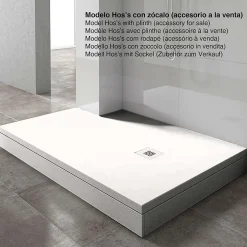Poalgi Receveur de douche extraplat blanc 70x110 cm Arena -