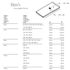 Poalgi Receveur de douche extraplat blanc 70x130 cm Hos's -* Receveur De Douche