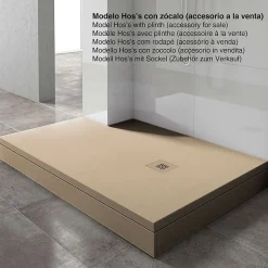 Poalgi Receveur de douche extraplat beige 90x100 cm Arena -* Receveur De Douche