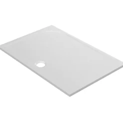 GoodHome Receveur de douche extra-plat l.80 x L.120 cm blanc anti dérapant, Limski* Receveur De Douche