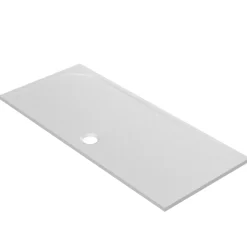 GoodHome Receveur de douche extra-plat l.80 x L.160 cm blanc anti dérapant, Limski