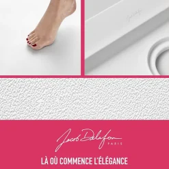 Jacob Delafon Receveur de douche Flight rectangle extra plat antidérapant 140 x 90 cm