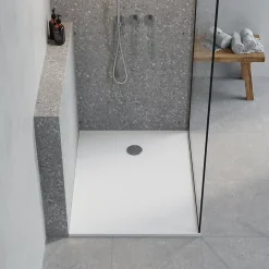 GoodHome Receveur de douche l.90 x L.120 cm blanc antidérapant Leira
