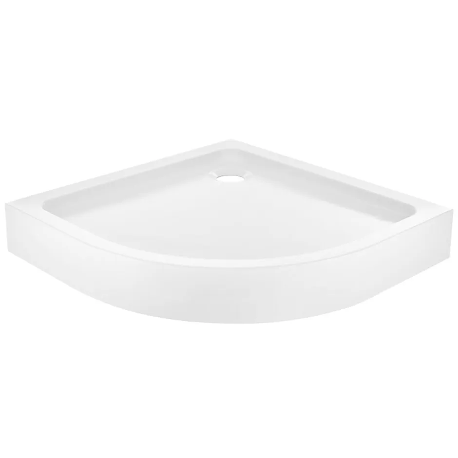 Receveur de douche quart de cercle à poser 80 x 80 cm, Dommel* Receveur De Douche