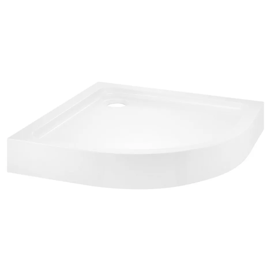 Receveur de douche quart de cercle à poser 80 x 80 cm, Dommel* Receveur De Douche