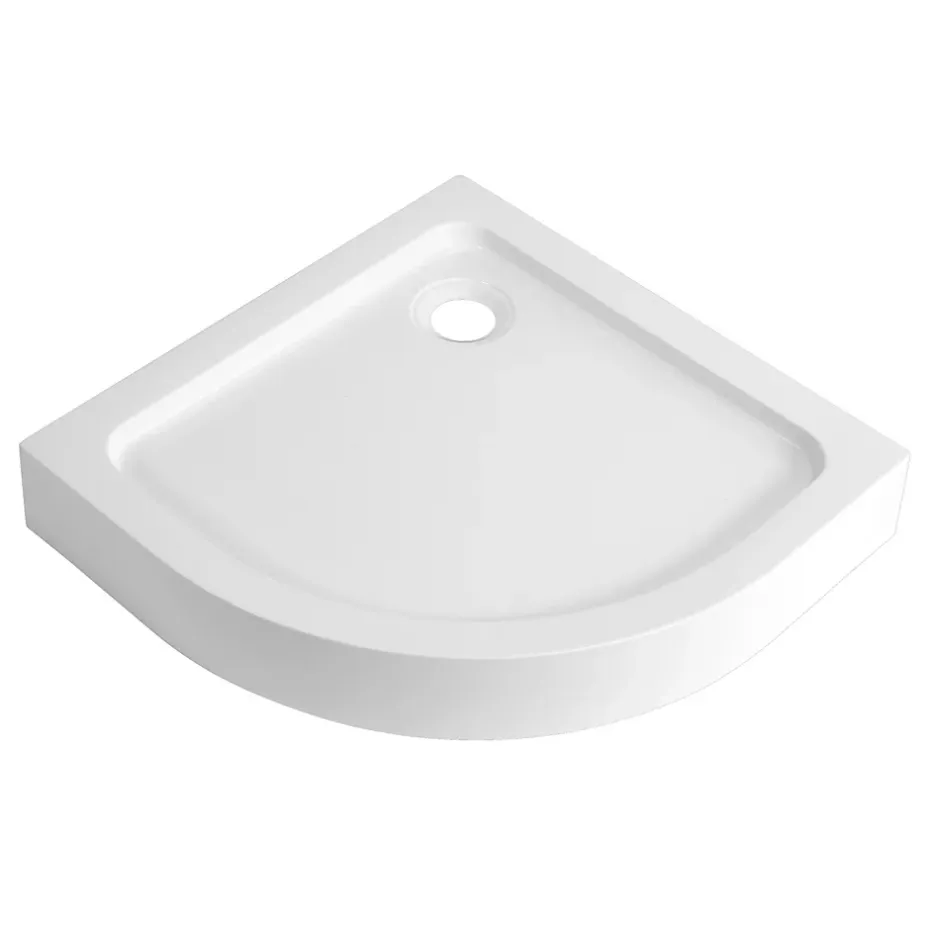 Receveur de douche quart de cercle à poser 80 x 80 cm, Dommel* Receveur De Douche