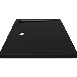 Vidaxl Receveur de douche rectangulaire ABS Noir 70x100 cm