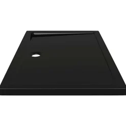 Vidaxl Receveur de douche rectangulaire ABS Noir 70x100 cm