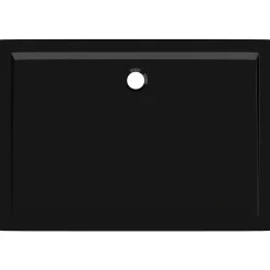 Vidaxl Receveur de douche rectangulaire ABS Noir 70x100 cm