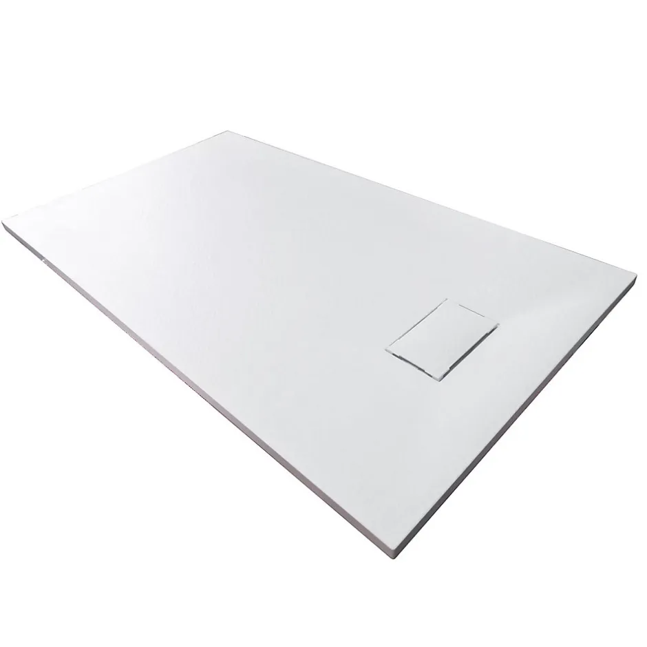 Bernstein Receveur de douche rectangulaire 80x100cm en SMC - 3,7cm de hauteur - sans système d'évacutation* Receveur De Douche