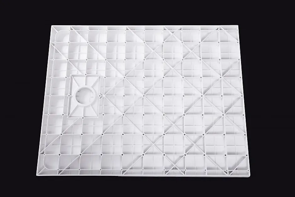 Bernstein Receveur de douche rectangulaire 80x100cm en SMC - 3,7cm de hauteur - sans système d'évacutation* Receveur De Douche