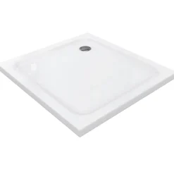 Saniverre Receveur de douche SHIMMER 80 x 80 cm acrylique Blanc + bonde et siphon inclus -