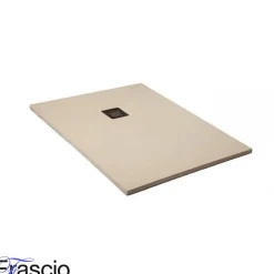 Frascio New Tecnology Receveur de Douche 100X180 cm Ligne Vulcano Fin Blanc Perle Ral 1013 en Résine Synthétique et Poudre de Marbre - FRASCIO