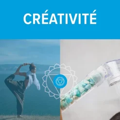 Change your life Recharge Amazonite pour douchette Sérénité 7ChakrasShower* Pommeau De Douche, Flexible Et Barre De Douche
