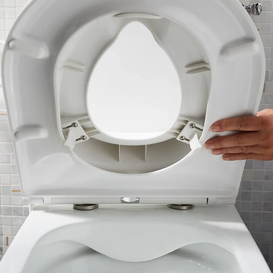 GoodHome Reducteur Abattant WC Yalu blanc