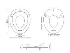 GoodHome Reducteur Abattant WC Yalu blanc